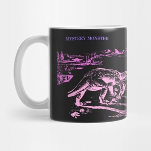 MYSTERY MONSTER pink dinosaur lizard reptile Mug